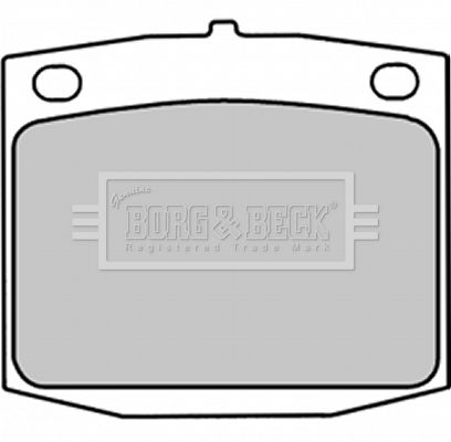 BORG & BECK Комплект тормозных колодок, дисковый тормоз BBP1288